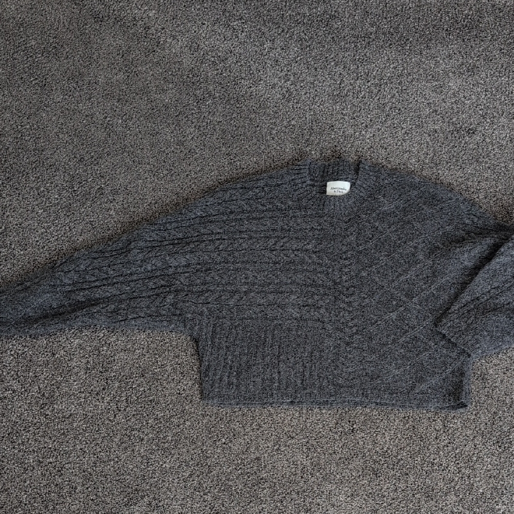 Abercrombie & Fitch Charcoal Knit Sweater